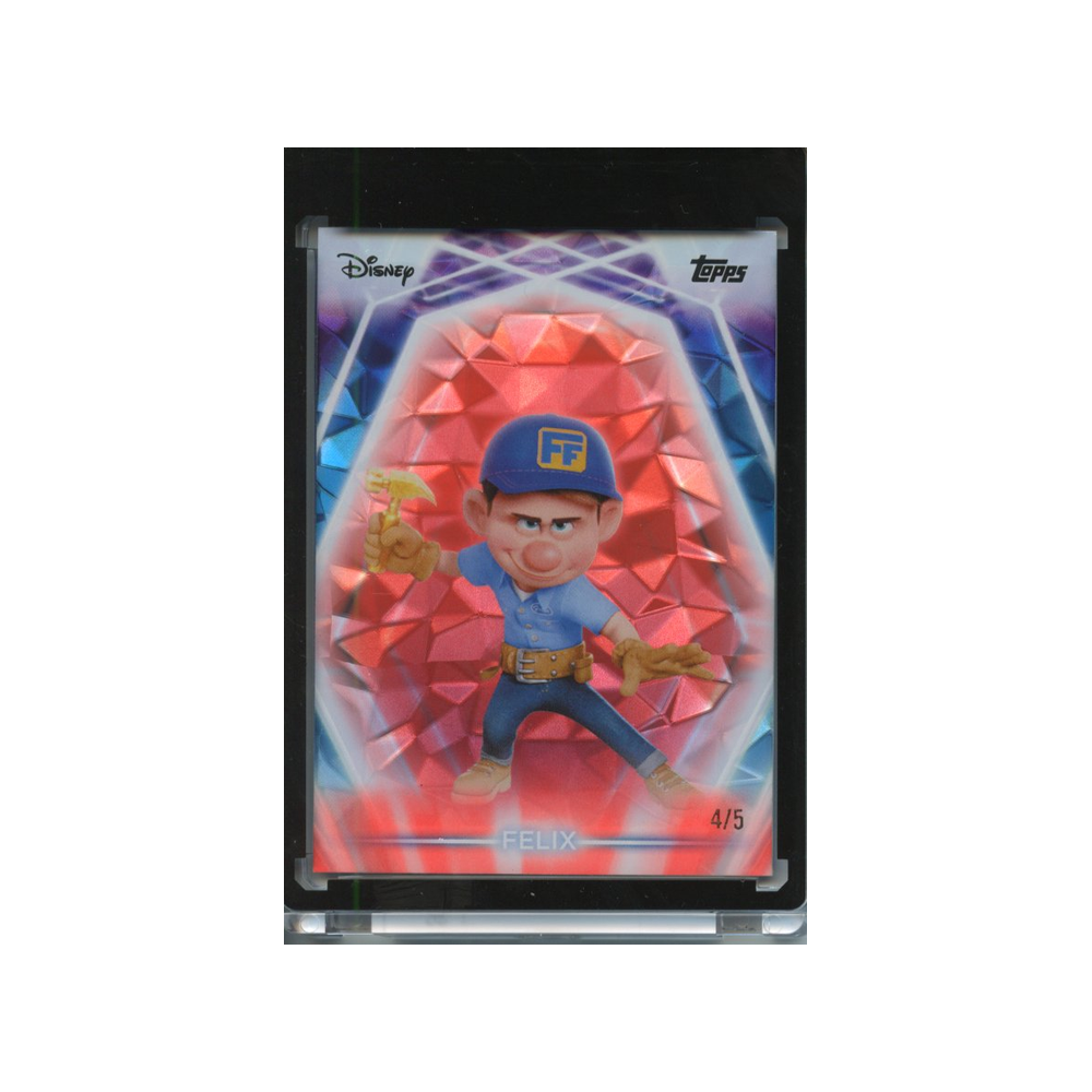 Felix-Pink-Diamante-/5-2026-Topps-Disney-Neon-Fix-it-Vorderseite