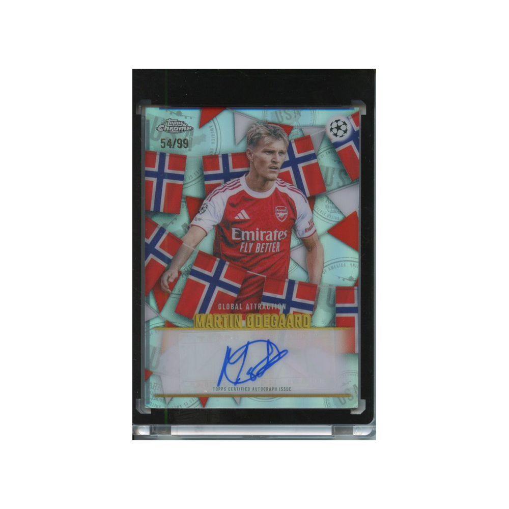 Martin-Odegaard-Autograph-Global-Attraction-/99-2025-Topps-Chrome-Vorderseite