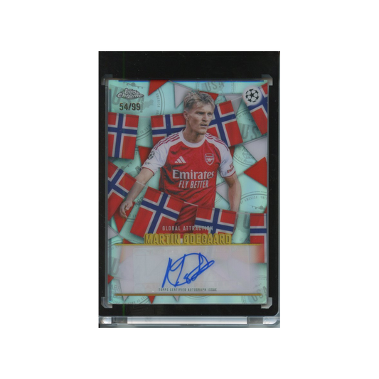 Martin-Odegaard-Autograph-Global-Attraction-/99-2025-Topps-Chrome-Vorderseite
