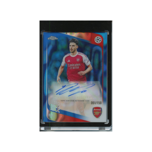 Declan-Rice-Autograph-Blue-Lava-/150-2025-Topps-Chrome-Vorderseite