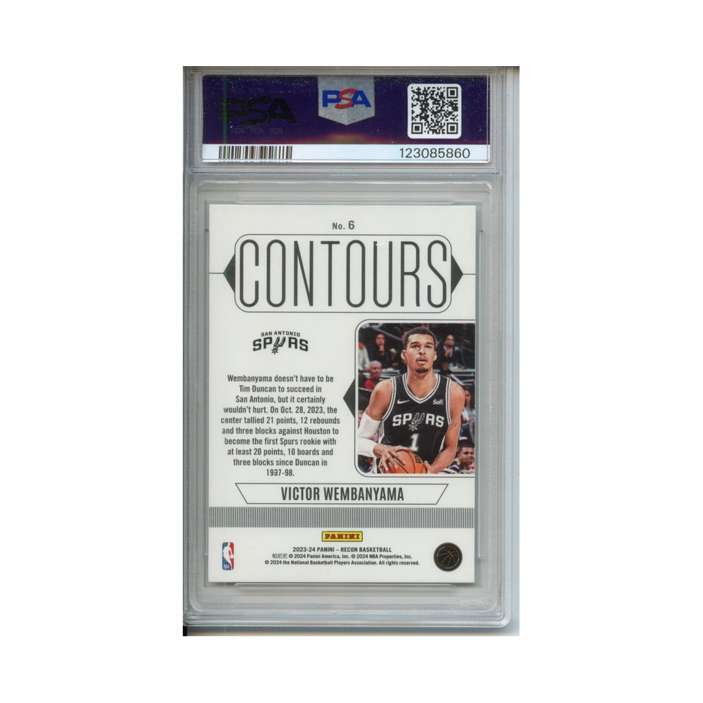 Victor-Wembanyama-Contours-2023-Recon-PSA-9-Rückseite