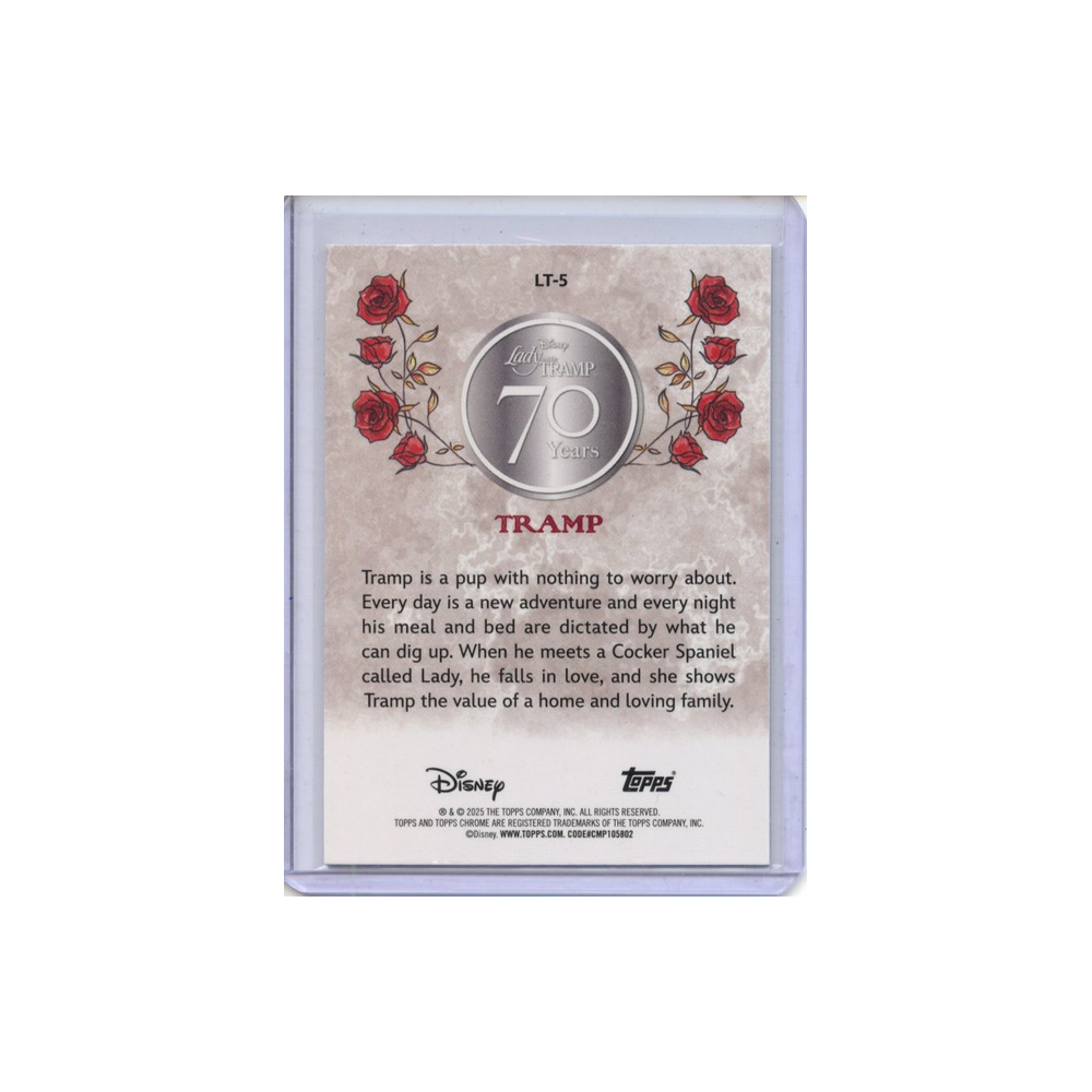 Tramp-Lady-and-Tramp-70th-Anniversary-2025-Topps-Chrome-Rückseite