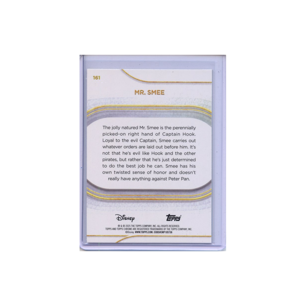 Mr.-Smee-Yellow-Refractor-/275-2025-Topps-Chrome-Rückseite