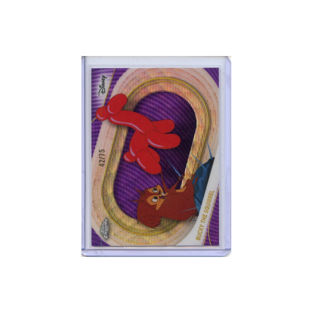 Bucky-The-Squirrel-Purple-Wave-/75-2025-Topps-Chrome-Vorderseite