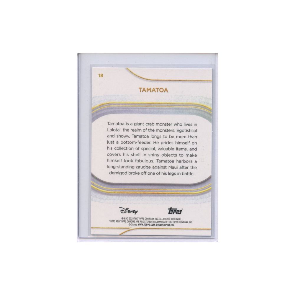 Tamatoa-Blue-Mini-Diamond-Refractor-/150-2025-Topps-Chrome-Rückseite