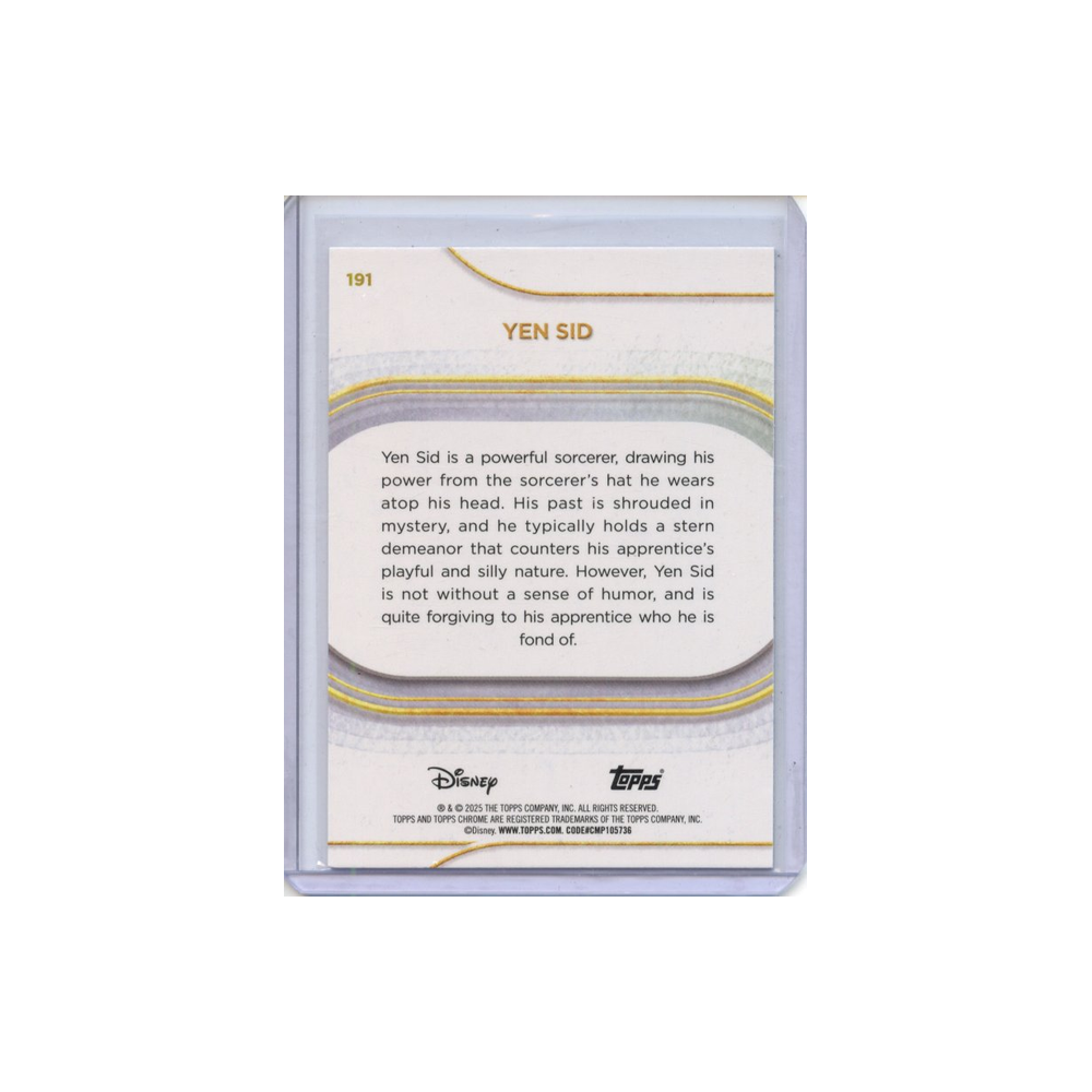 Yen-Sid-Blue-Refractor-/150-2025-Topps-Chrome-Rückseite