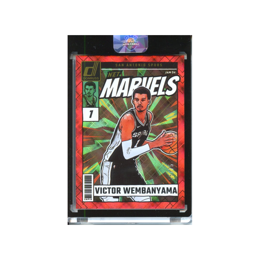 Victor-Wembanyama-Diamond-Red-Net-Marvels-/75-2024-Donruss-Vorderseite