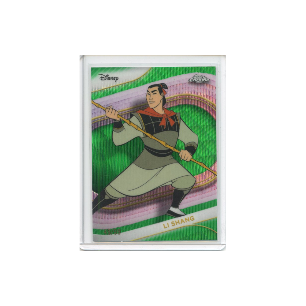 Li-Shang-Green-Wave-Refractor-/99-2025-Topps-Chrome-Vorderseite