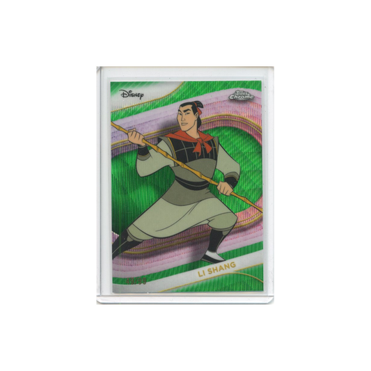 Li-Shang-Green-Wave-Refractor-/99-2025-Topps-Chrome-Vorderseite
