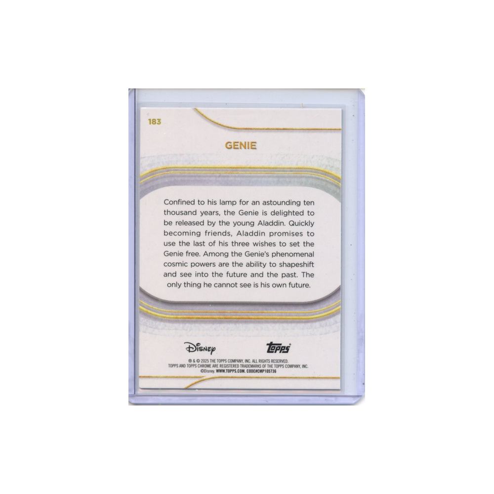 Genie-Green-Refractor-/99-2025-Topps-Chrome-#2-Rückseite