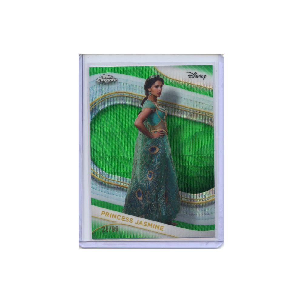 Princess-Jasmine-Green-Wave-Refractor-/99-2025-Topps-Chrome-Vorderseite