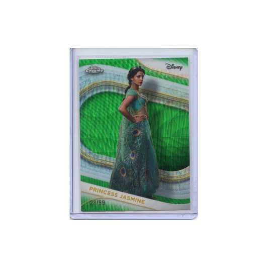 Princess-Jasmine-Green-Wave-Refractor-/99-2025-Topps-Chrome-Vorderseite