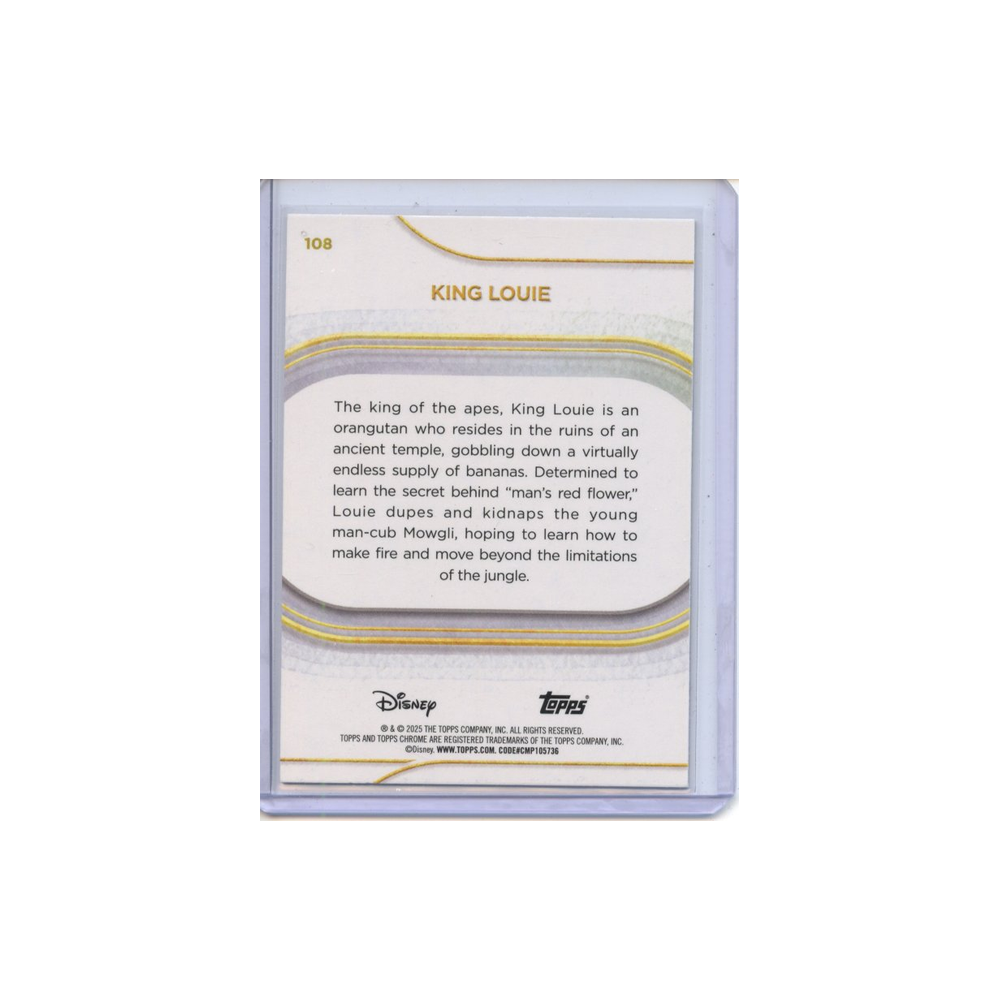 King-Louie-Yellow-Refractor-/275-2025-Topps-Chrome-Rückseite