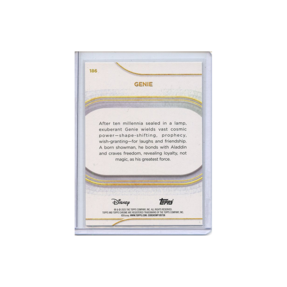 Genie-Yellow-Refractor-/275-2025-Topps-Chrome-#2-Rückseite
