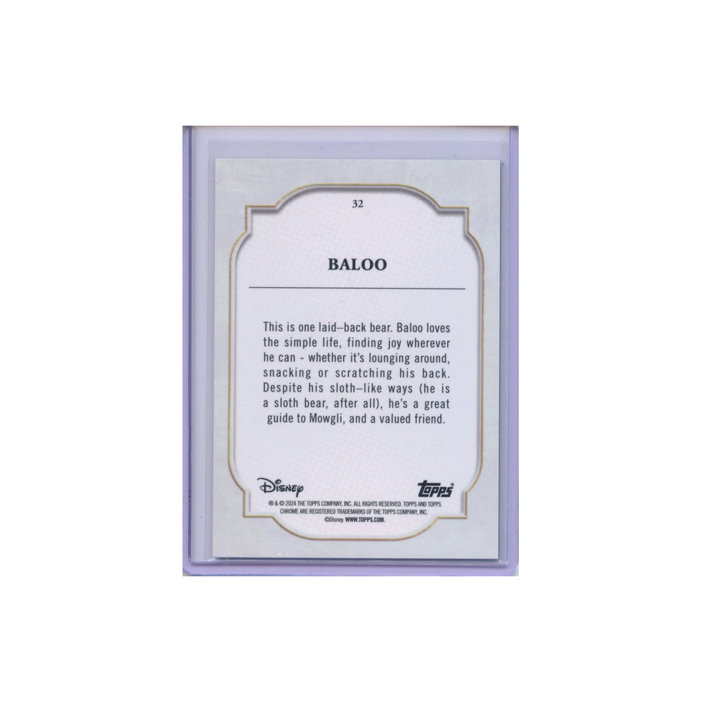 Baloo-Purple-Pulsar-/150-2024-Topps-Chrome-Rückseite