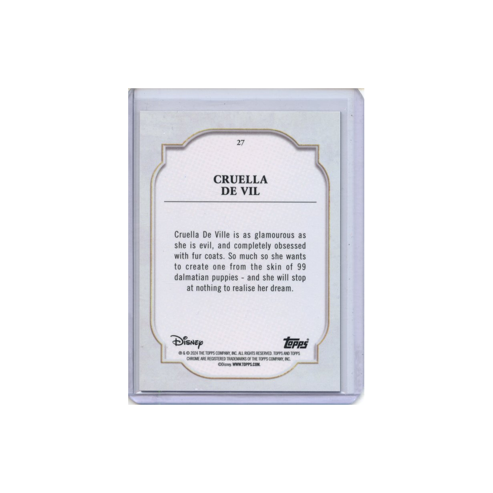 Cruella-de-Vil-Purple-Refractor-/199-2024-Topps-Chrome-Rückseite