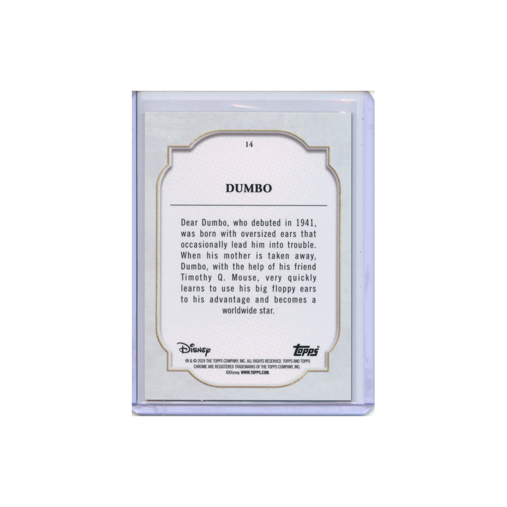 Dumbo-Purple-Refractor-/199-2024-Topps-Chrome-Rückseite
