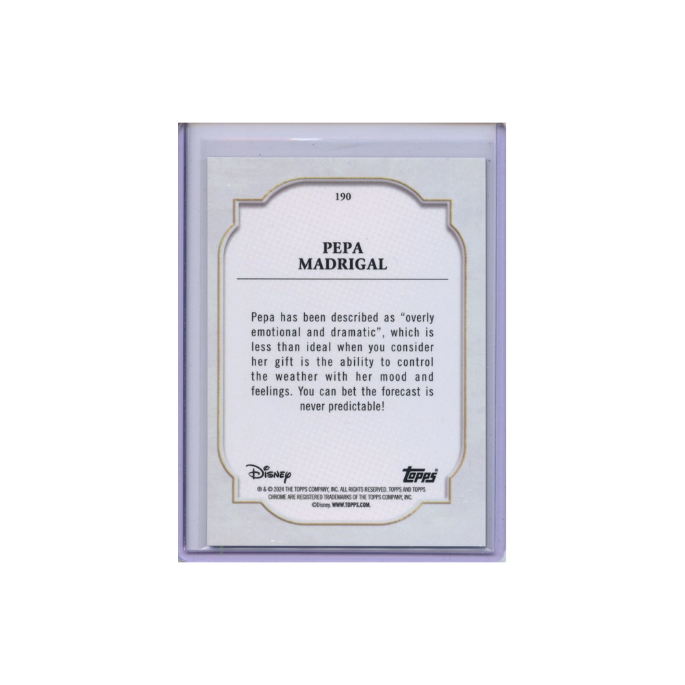 Pepa-Madrigal-Purple-Refractor-/199-2024-Topps-Chrome-Rückseite
