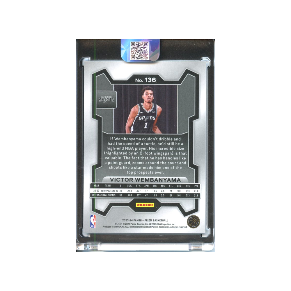 Victor-Wembanyama-2023-Prizm-#3-Rückseite