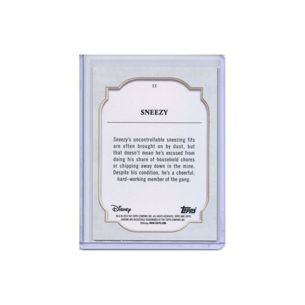 Sneezy-Green-Refractor-/99-2024-Topps-Chrome-Rückseite