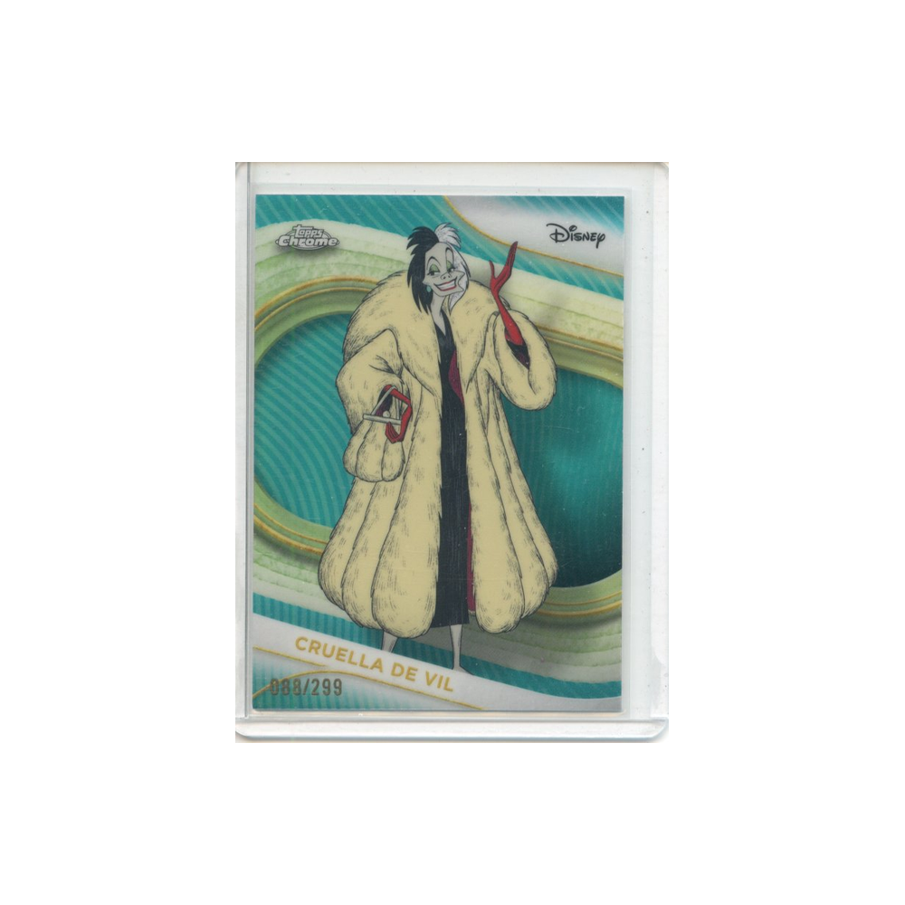 Cruella-de-Vil-Teal-Refractor-/299-2025-Topps-Chrome-Vorderseite