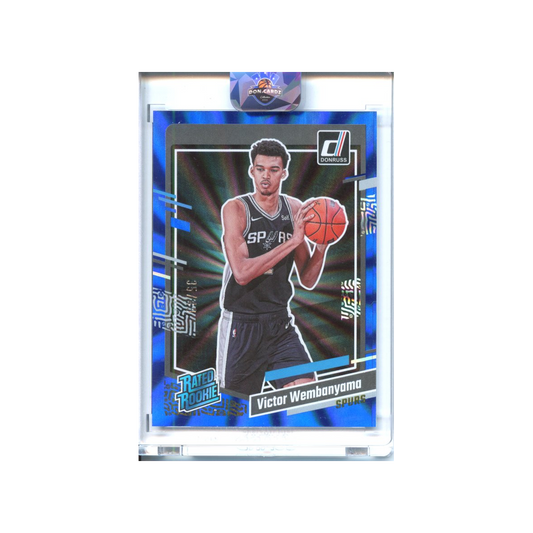 Victor-Wembanyama-Holo-Blue-Laser-/49-2023-Donruss-Vorderseite