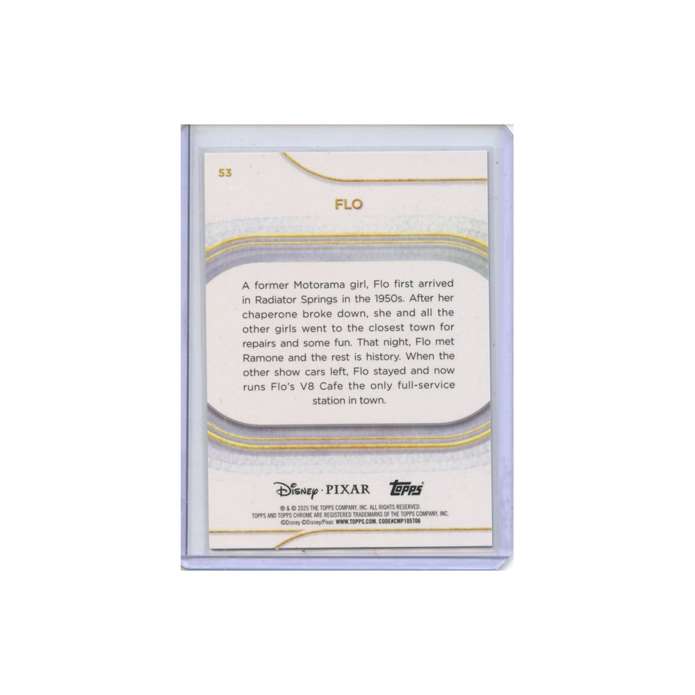 Flo-Teal-Refractor-/299-2025-Topps-Chrome-Rückseite