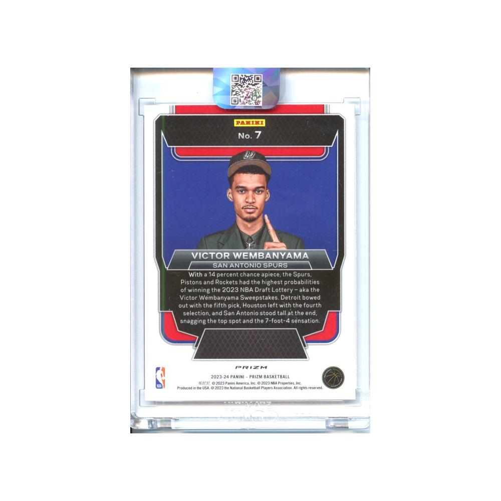 Victor-Wembanyama-Luck-of-the-Lottery-Fast--Break-2023-Prizm-Rückseite