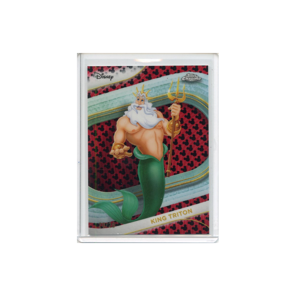 King-Triton-Mickey-Red-and-Black-Refractor-/28-2025-Topps-Chrome-Vorderseite