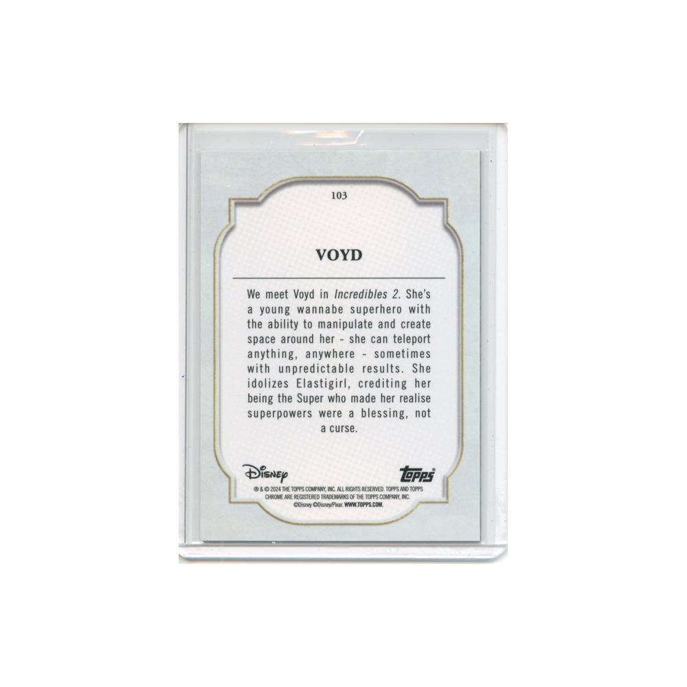 Voyd-Black-and-White-Speckle-Refractor-/101-2024-Topps-Chrome-Rückseite
