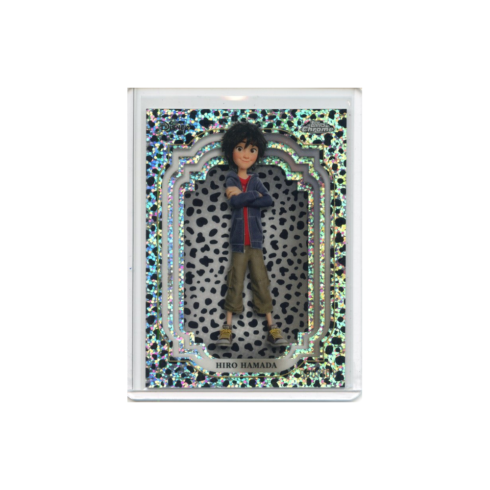 Hiro-Hamada-Black-and-White-Speckle-2024-Topps-Chrome-Vorderseite