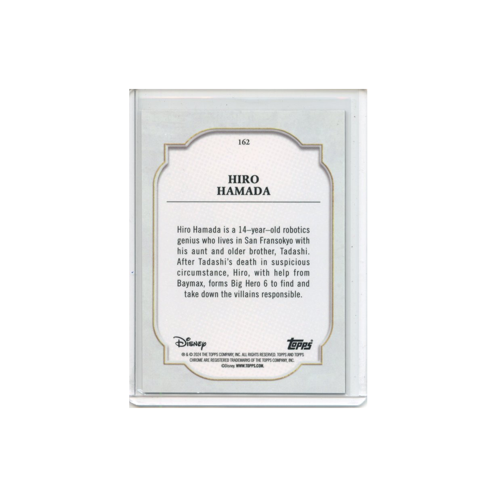 Hiro-Hamada-Black-and-White-Speckle-2024-Topps-Chrome-Rückseite