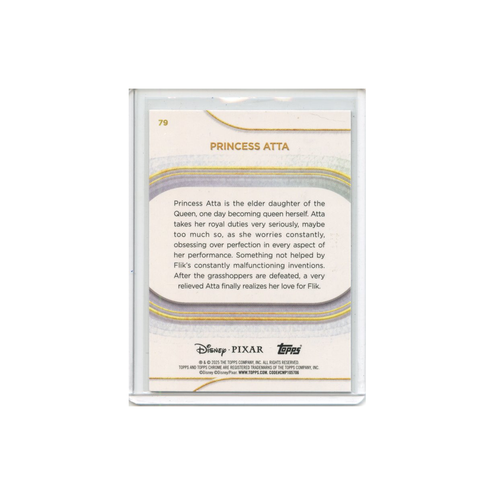 Princess-Atta--Mickey-Mouse-Black-and-White-Shimmer-/101-2025-Topps-Chrome-Rückseite