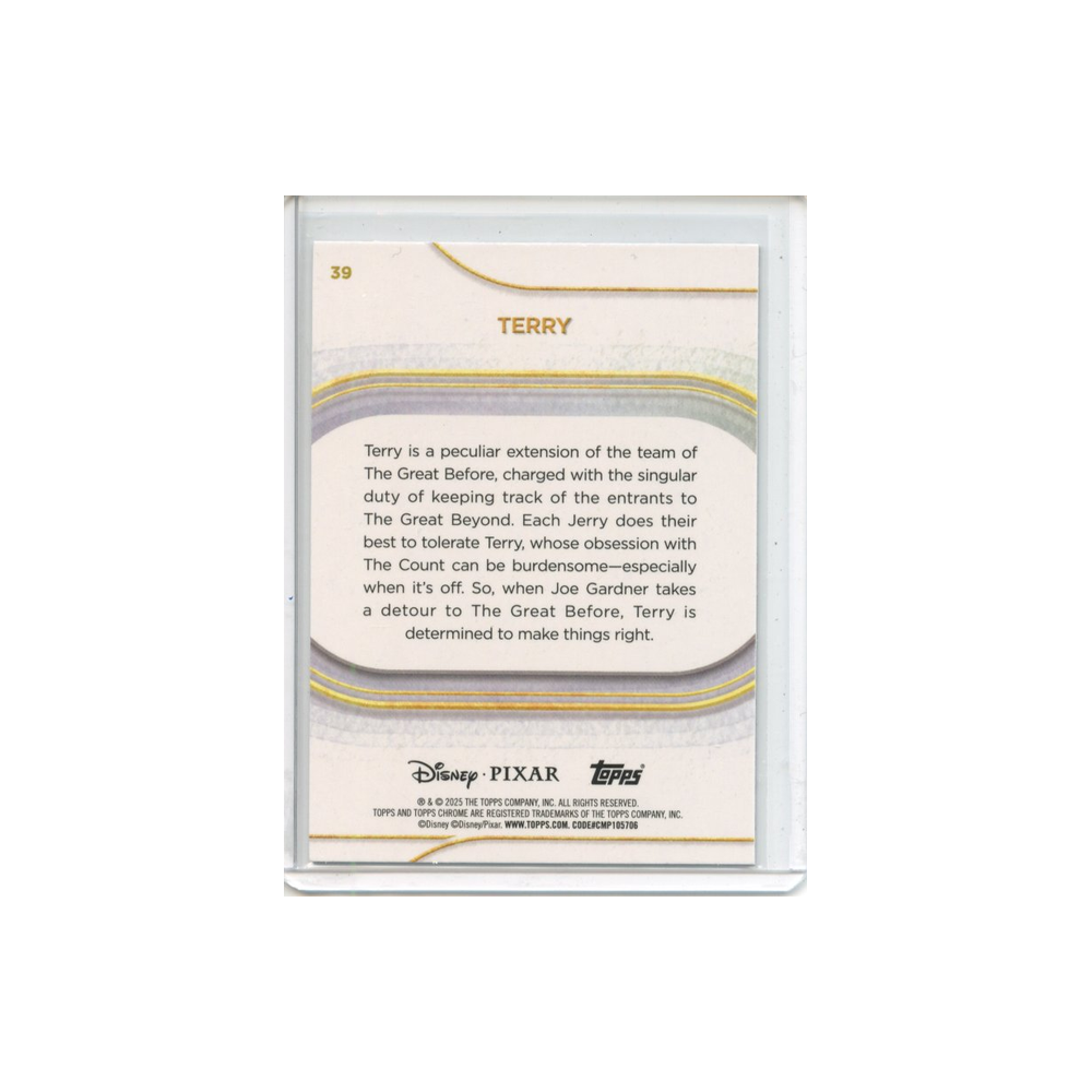 Terry-Mickey-Mouse-Black-and-White-Shimmer-/101-2025-Topps-Chrome-Rückseite
