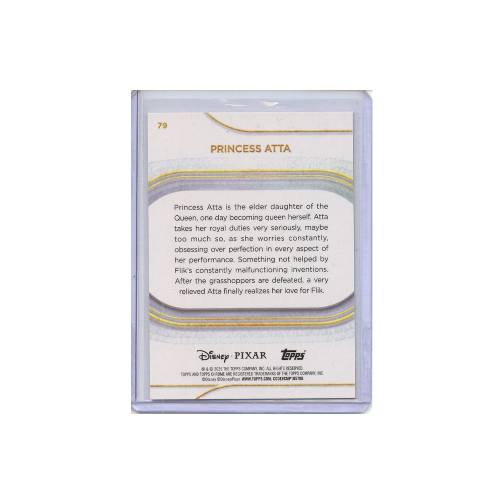 Princess-Atta-Orange-Refractor-/25-2025-Topps-Chrome-Rückseite