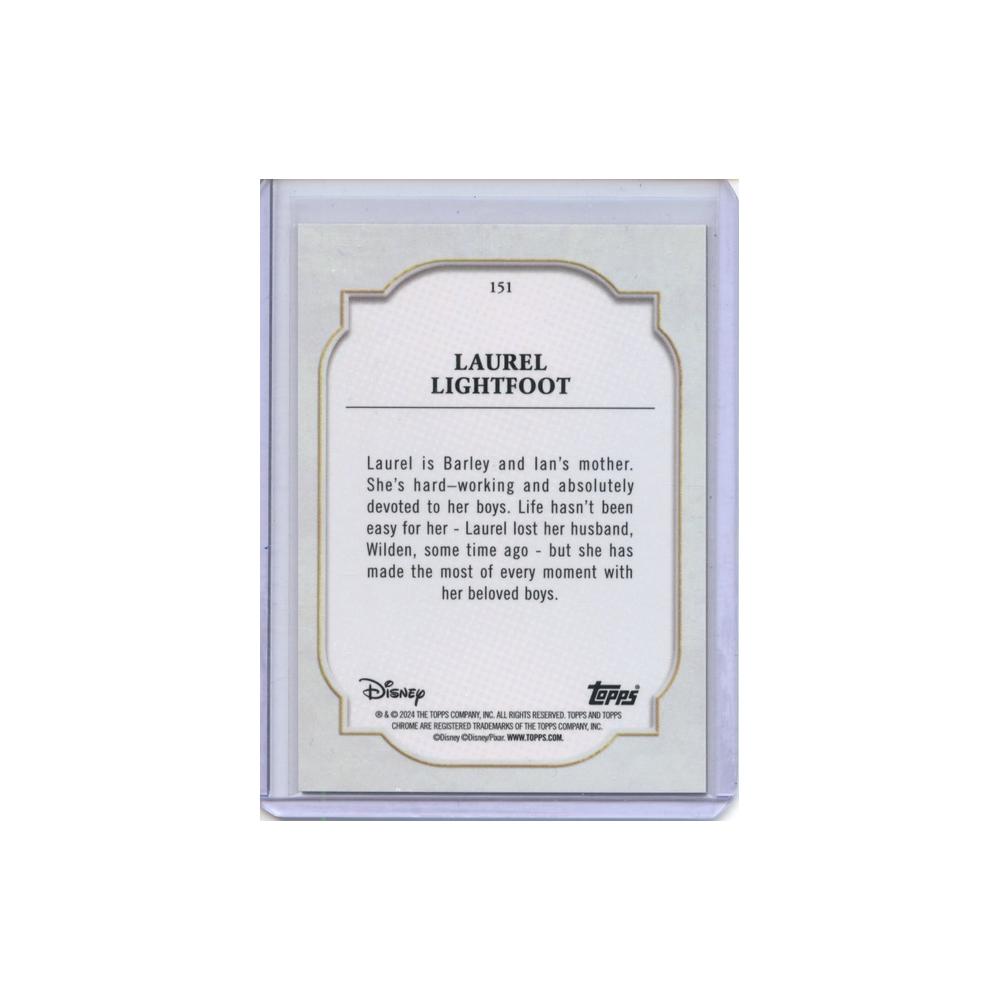 Laurel-Lightfoot-Gold-Refractor-/50-2024-Topps-Chrome-Rückseite