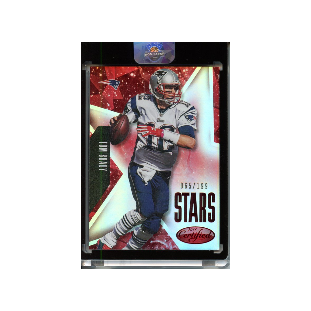 Tom-Brady-Stars-Mirror-Red-/199-2015-Certified-Vorderseite