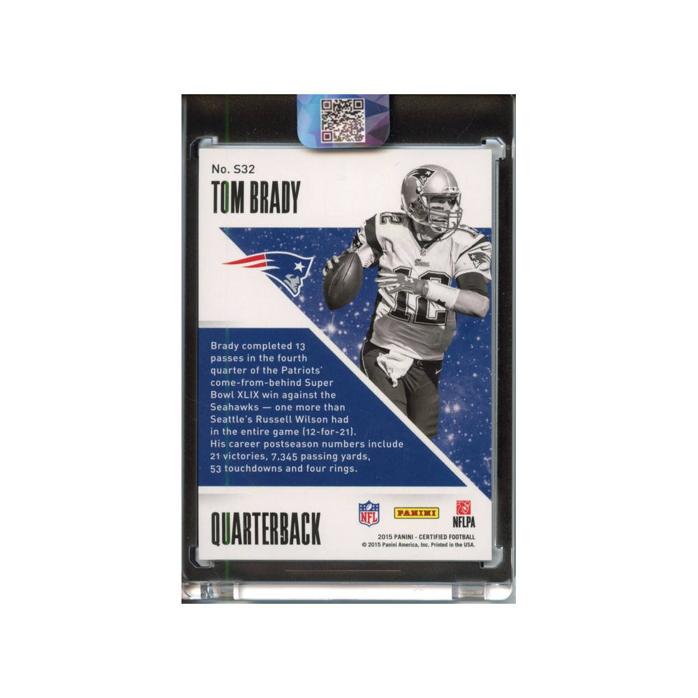 Tom-Brady-Stars-Mirror-Red-/199-2015-Certified-Rückseite