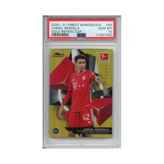 Jamal-Musiala-Gold-Refractor-2020-21-Finest-Bundesliga-PSA-10-Vorderseite