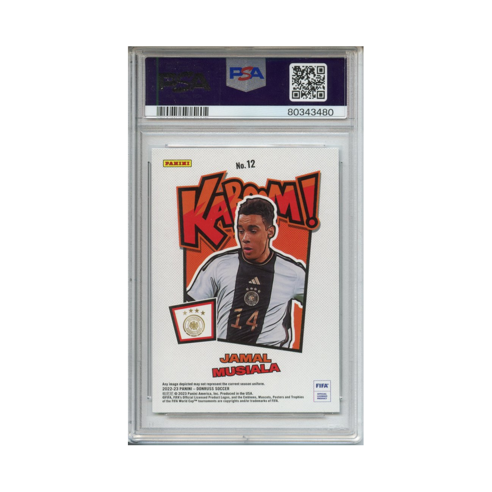 Jamal-Musiala-Kaboom!-2022-23-Donruss-FIFA-PSA-9-Rückseite