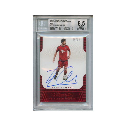 Xabi-Alonso-Ruby-Pitch-Perfect-Signatures-2016-Panini-Flawless-BGS-8.5-Vorderseite