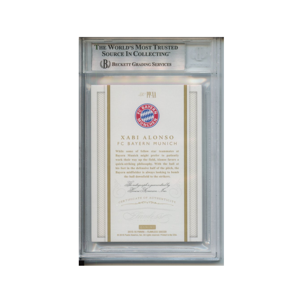 Xabi-Alonso-Ruby-Pitch-Perfect-Signatures-2016-Panini-Flawless-BGS-8.5-Rückseite