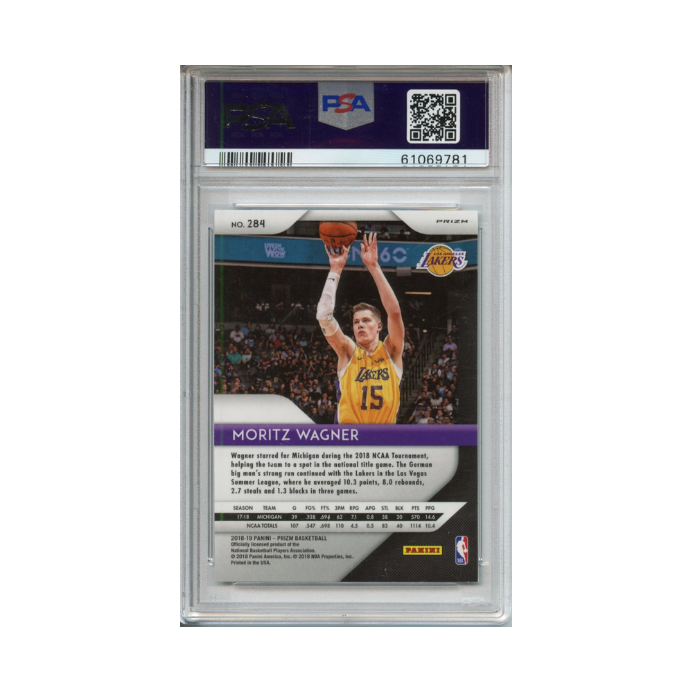 Moritz-Wagner-Silver-Prizm-2018-Panini-Prizm-#2-PSA-10-Rückseite