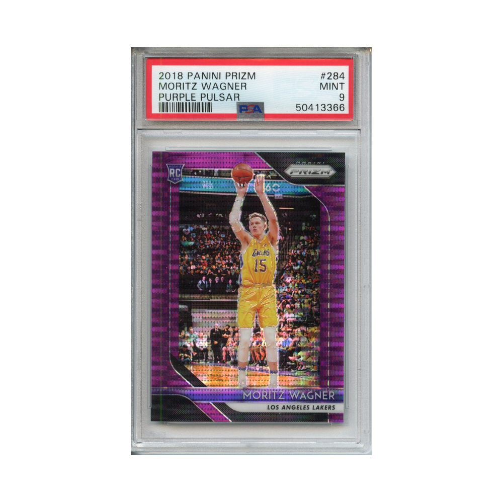 Moritz-Wagner-Purple-Pulsar-2018-Panini-Prizm-PSA-9-Vorderseite