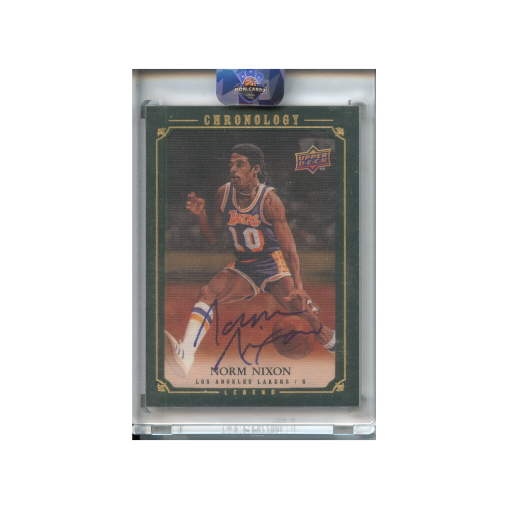 Norm-Nixon-Autograph-/10-2007-Upper-Deck-Chronology-Vorderseite