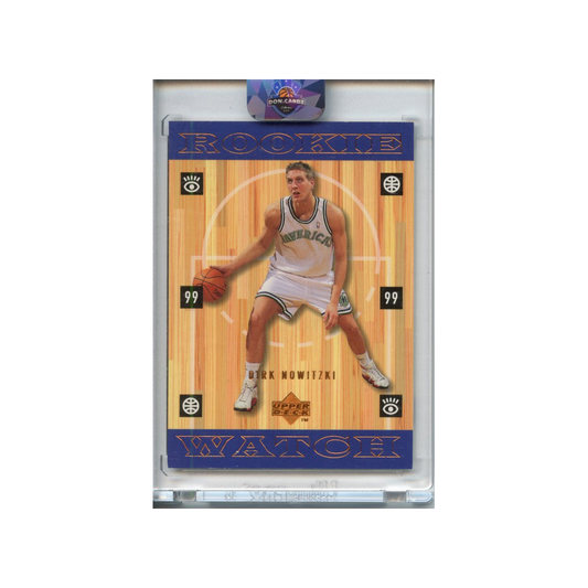 Dirk-Nowitzki-Rookie-Watch-/100-1998-Upper-Deck-Vorderseite