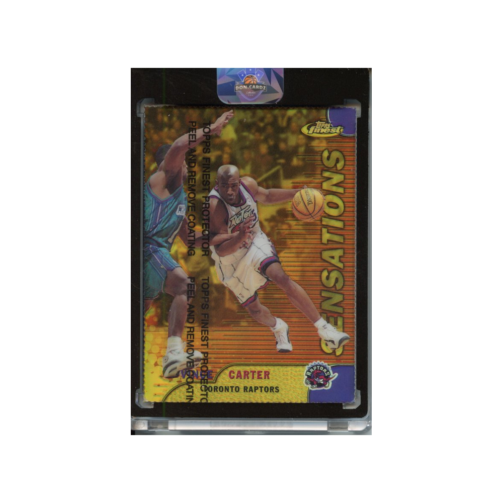 Vince-Carter-Gold-Refractor-/100-1999-Topps-Finest-Vorderseite