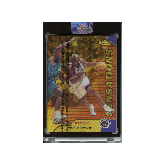 Vince-Carter-Gold-Refractor-/100-1999-Topps-Finest-Vorderseite