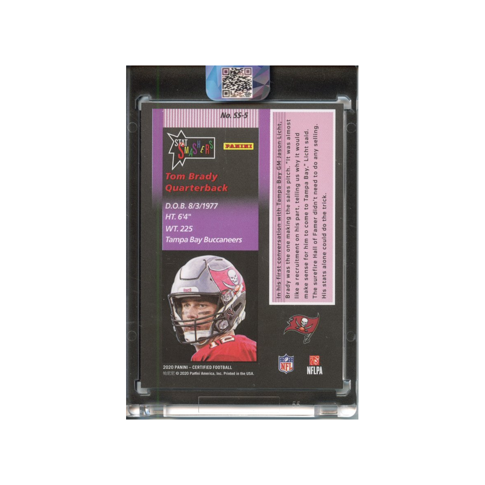 Tom-Brady-Stat-Smashers-2020-Certified-Rückseite