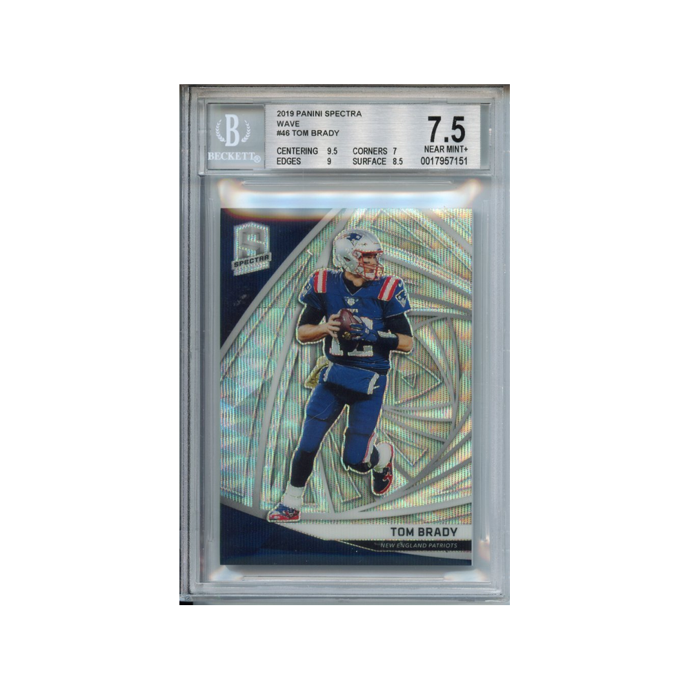 Tom-Brady-Wave-2019-Panini-Spectra-BGS-7.5-Vorderseite